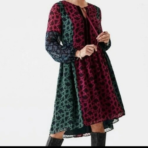 Matilda Jane Dresses & Skirts - Matilda Jane The Little Party Dress High Low Long Sleeves Velvet & Tassel Small